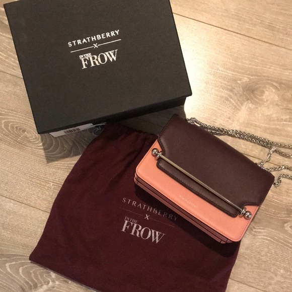 Strathberry X InTheFrow East/West Mini - Plum/Rose - Picture 5 of 6